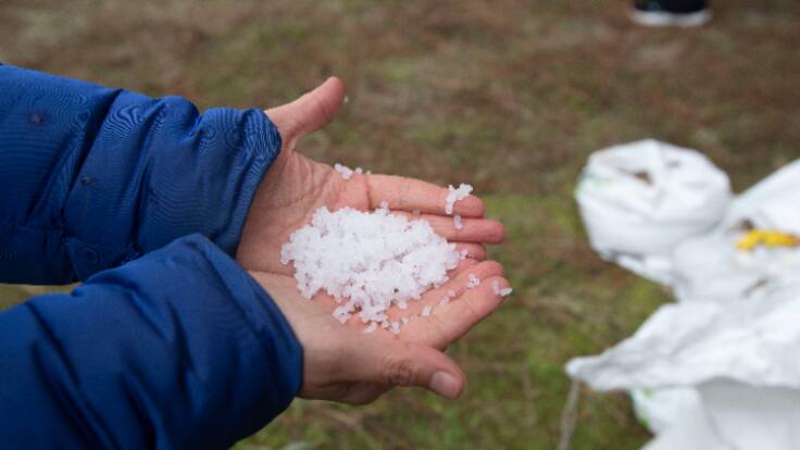 Economía circular para los pellets recogidos por los voluntarios