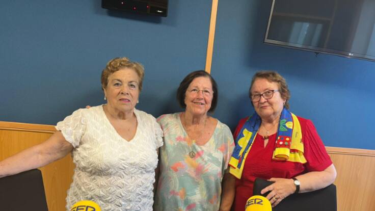 María, Fermina y Ascensión, de la Federación de Mayores en Hoy por hoy Cartagnea