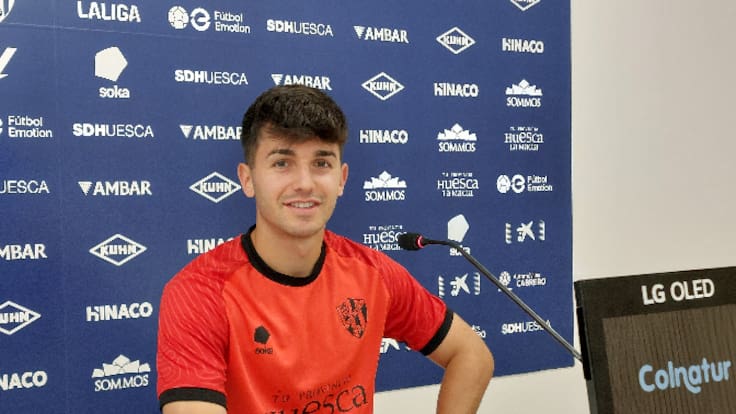 Javi Hernández habla de su debut con la SD Huesca