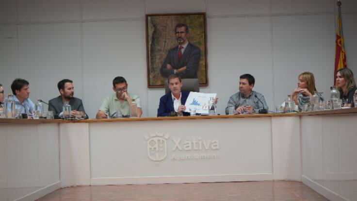 Intervención del alcalde de Xàtiva. Roger Cerdà en el pleno