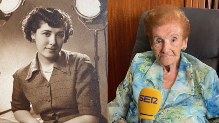 Una mañana en casa de Emma Cervera, locutora de Radio Valencia que cumple cien años
