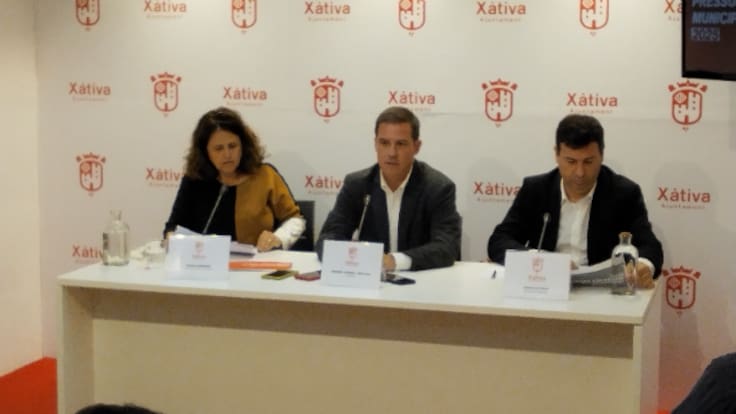 Rueda de prensa de presentación del presupuesto de 2025 de Xàtiva