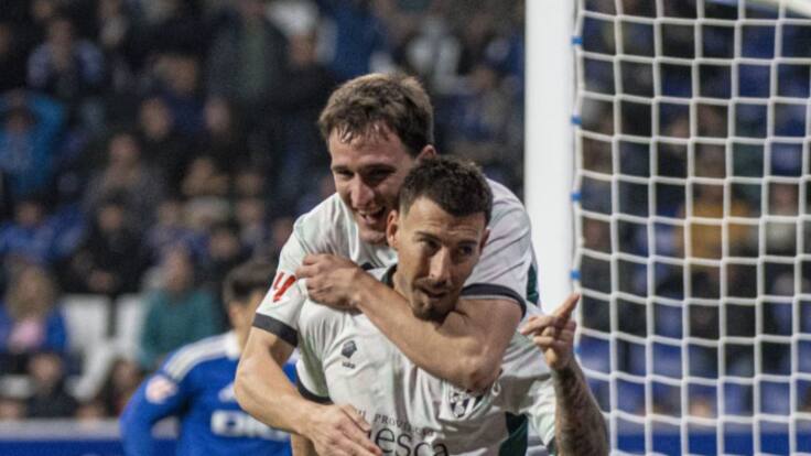 Sergi Enrich, jugador de la SD Huesca en Carrusel Deportivo Huesca