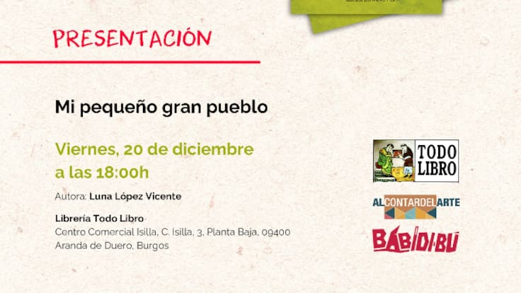 Luna López, autora de "Mi pequeño gran pueblo"