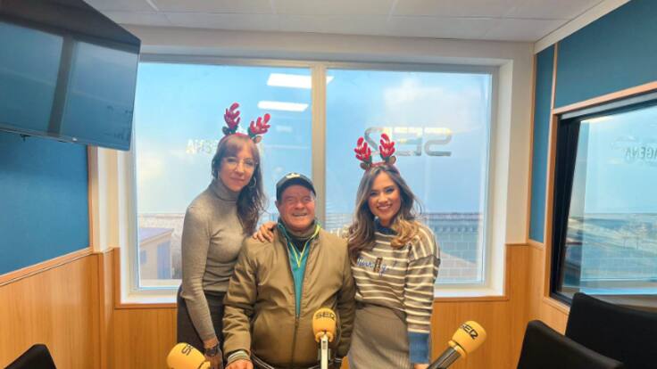 Entrevista y Aguilando en directo de Juan Santos, El Baranda, guión de la Cuadrilla de Isla Plana