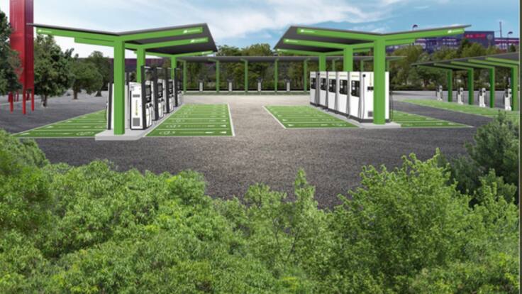 Miguel Ángel Recuenco, alcalde de Leganés, habla sobre la electrolinera.