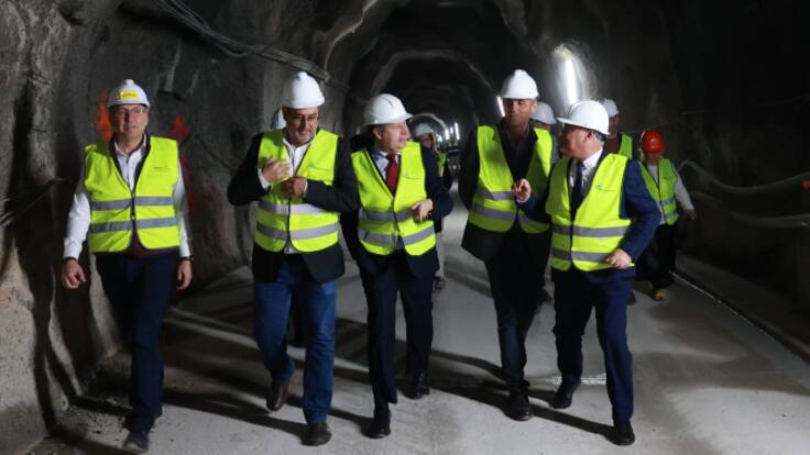 Javier Fernández: "El túnel del Huesna es posiblemente la obra hidráulica más importante que se está haciendo en Andalucía"