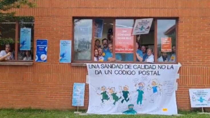 El presidente del comité de empresa del Hospital de Jove, Marcos Bernardo, en Hoy por Hoy