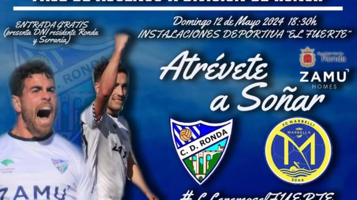 El CD Ronda comienza a jugarse el ascenso este domingo en casa