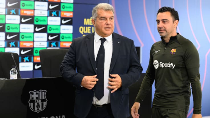 Joan Laporta rechazó reunirse con Xavi Hernández