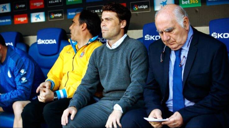 Rubi en su etapa de entrenador en el Espanyol.