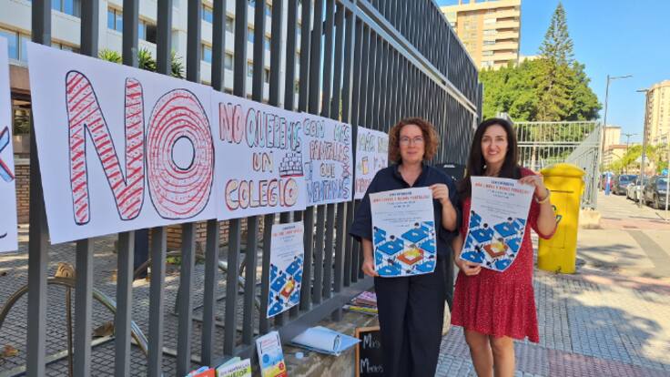 Movilización en Málaga contra la tecnología en las aulas de primaria y secundaria