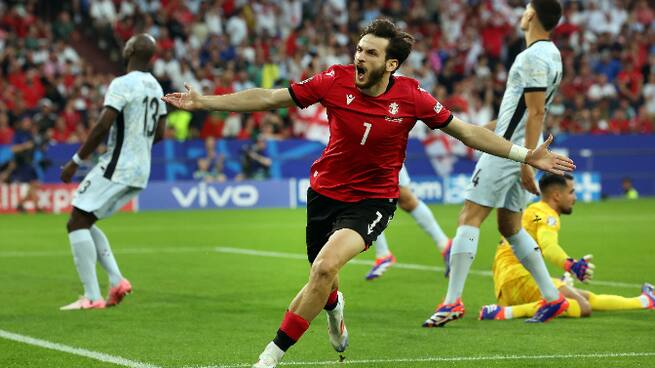 Eurocopa 2024 | Georgia 1-0 Portugal | Gol de Kvarastkelia