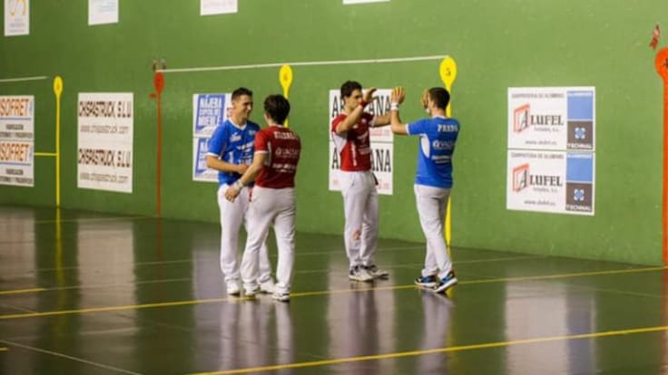 Festival de pelota mano en las fiestas de Aranda