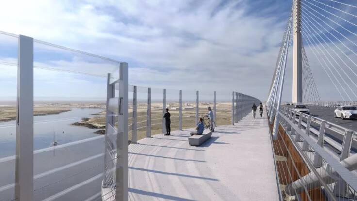 Francisco Toscano, subdelegado del gobierno, sobre las obras del puente de la SE-40