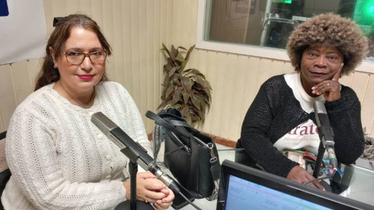 Priscilla Moreno y Juliette Happy, de la Ong Mandara