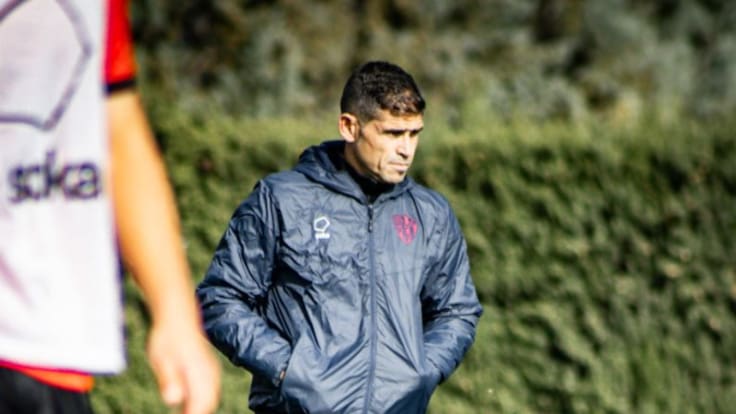 Antonio Hidalgo en la previa del Castellón - SD Huesca