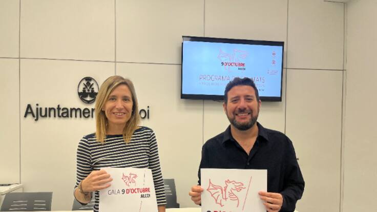 Tragaluz-Entrevista a Elisa Guillem, regidora de Cultura; i Àlex Cerradelo, vicealcalde i regidor de Comerç, per presentar la programació amb motiu del 9 d'Octubre