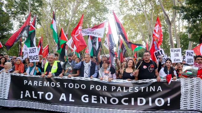 España se moviliza contra el genocidio en Gaza: protestas en más de 40 ciudades pese al acuerdo de paz