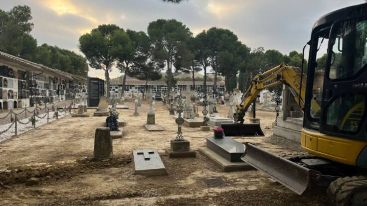 Han comenzado los trabajos de exhumación en la fosa común de Ejea
