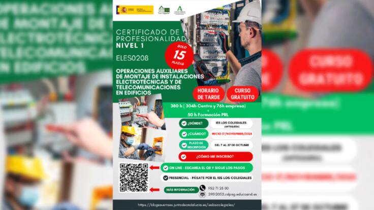 Entrevista José Antonio Ginés sobre el nuevo certificado profesional del IES Los Colegiales