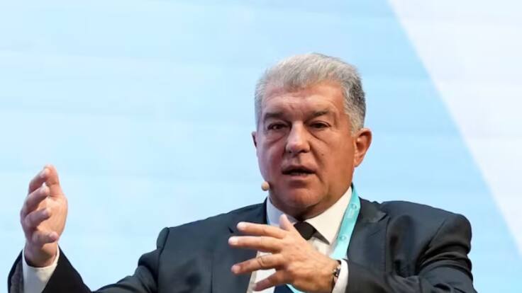 Joan Laporta: "El Barça té un compromís amb els drets humans, la democràcia i la pau"