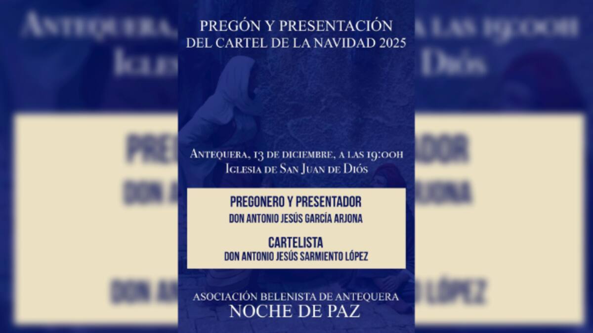 Entrevista Pablo Montesinos. VI Pregón de la Navidad en Antequera