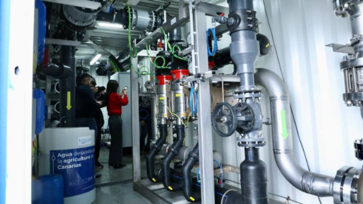 El campo de Lanzarote recibe 2.5000 m3 diarios con una nueva desaladora