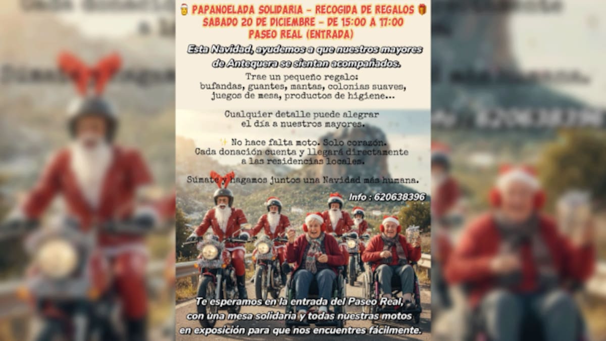 Entrevista Roxy Gody. Papanoelada solidaria en Antequera