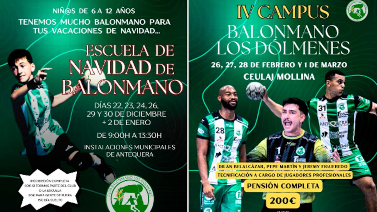 Antonio Ortiz, director de cantera del BM Dólmenes, sobre la Escuela de Navidad y el Campus