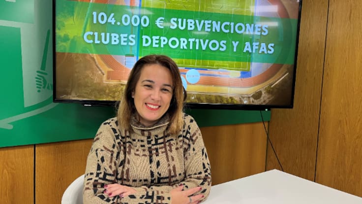 Patricia Martínez, edil de Deportes de Petrer, detalla las subvenciones a deportistas