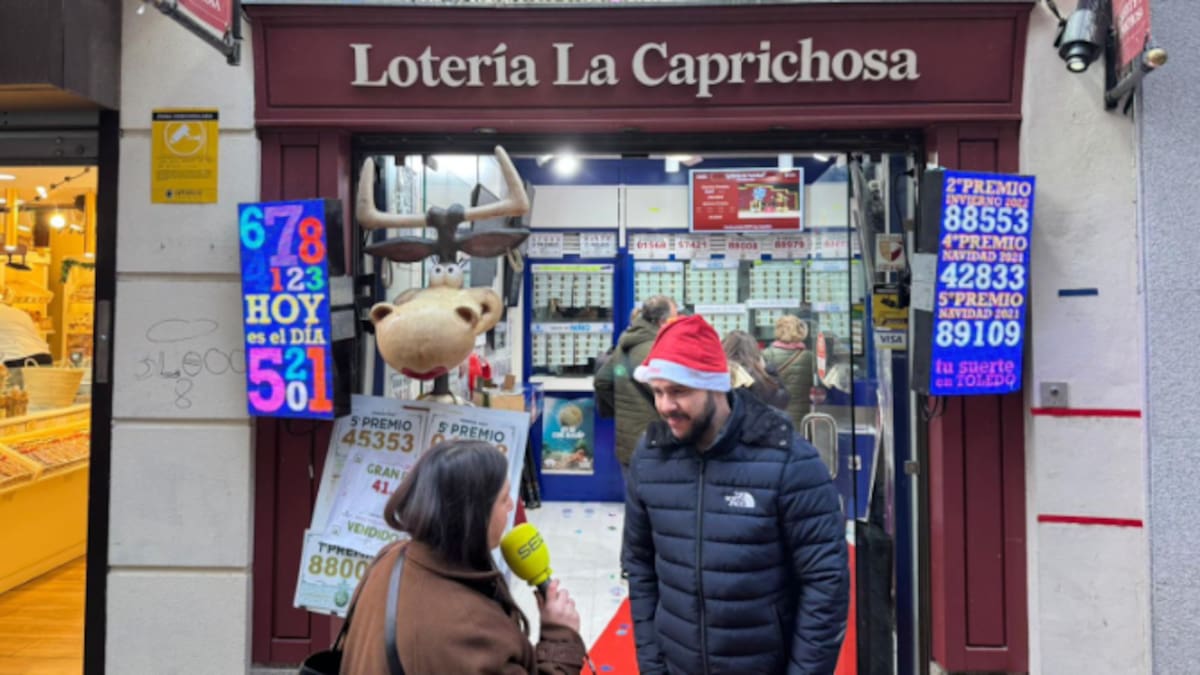 La Lotería de Navidad vuelve a parar en 'La Caprichosa' de Toledo: "solo nos queda por dar el Segundo Premio"