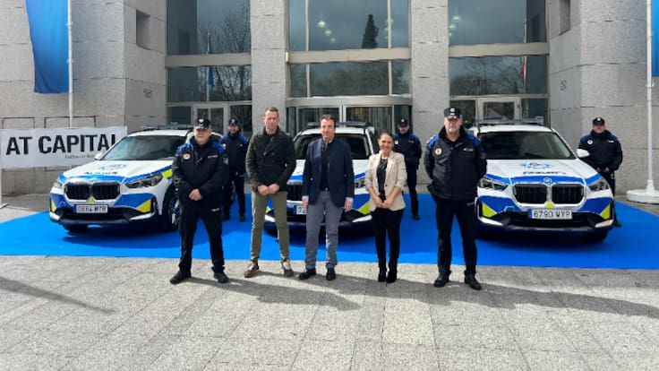 Almudena González, concejala de Seguridad Ciudadana de Leganés, habla de los nuevos vehículos adquiridos para Policía Local.