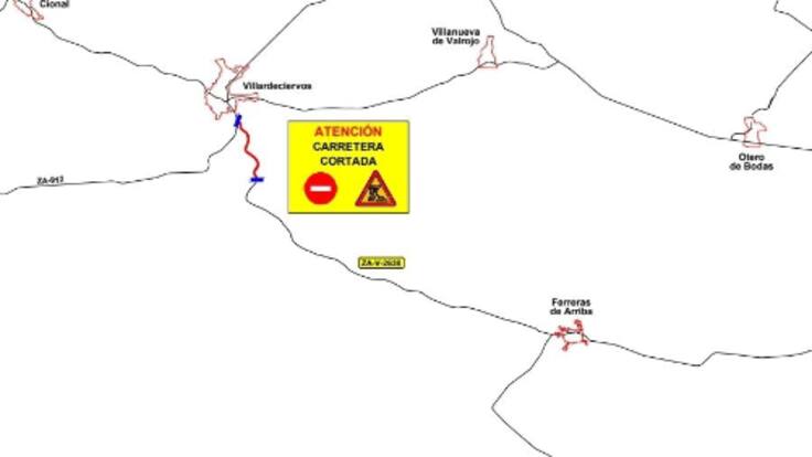 Comienza el arreglo de la carretera entre Ferreras de Arriba y Villardeciervos