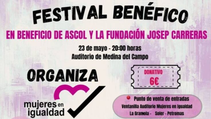 Medina del Campo y comarca se vuelca con la Asociación ASCOL y Fundación Josep Carreras en la lucha contra la leucemia