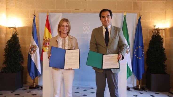 Declaraciones de José Antonio Nieto, consejero de Justicia de la Junta de Andalucía, sobre el proyecto de la Ciudad de la Justicia de Jerez