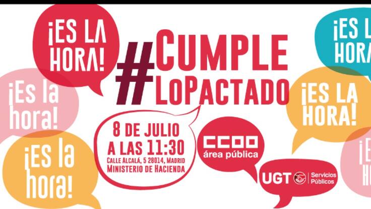 CCOO defiende en Madrid los "derechos de las plantillas públicas y el futuro de unos servicios públicos dignos"