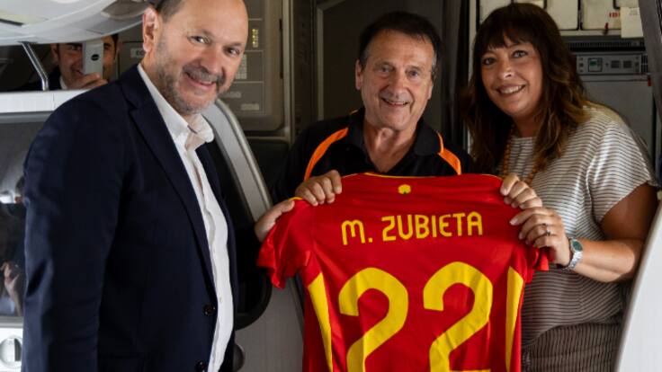 El bonito homenaje que llevó a la SD Gernika a estar presente en la final de la Eurocopa