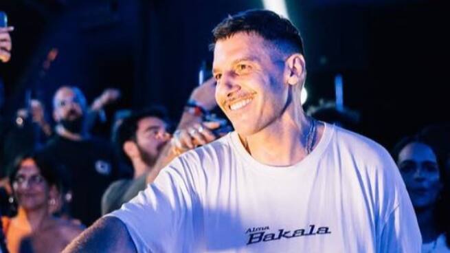 Andrés Campo, lanzador del cohete anunciador de las fiestas de San Lorenzo