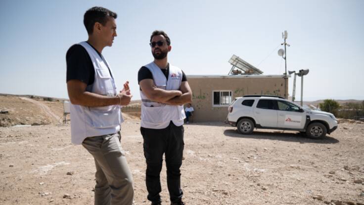 El testimonio de Jaime Diaz-Salazar un médico daimieleño que ha ejercido en primera línea en Cisjordania con MSF