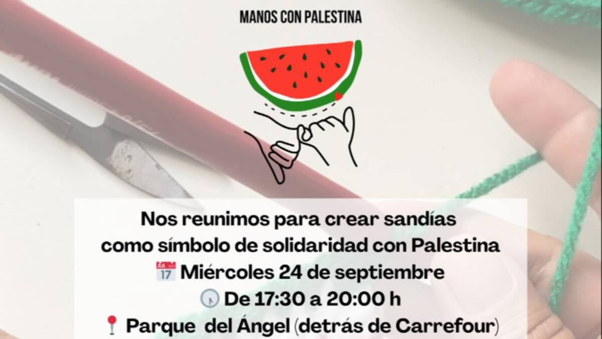 Ruth Bazán, colectivo "Manos con Palestina" de Estepona
