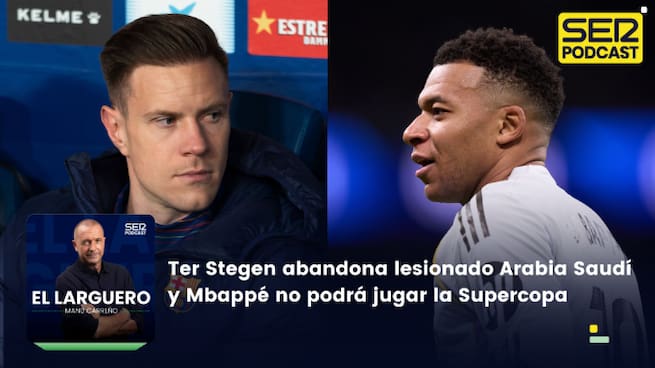 Ter Stegen abandona lesionado Arabia Saudí y Mbappé no podrá jugar la Supercopa