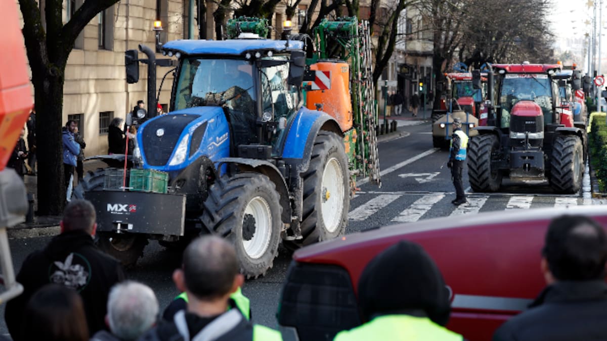 Tractorada en Pamplona en contra del acuerdo con Mercosur