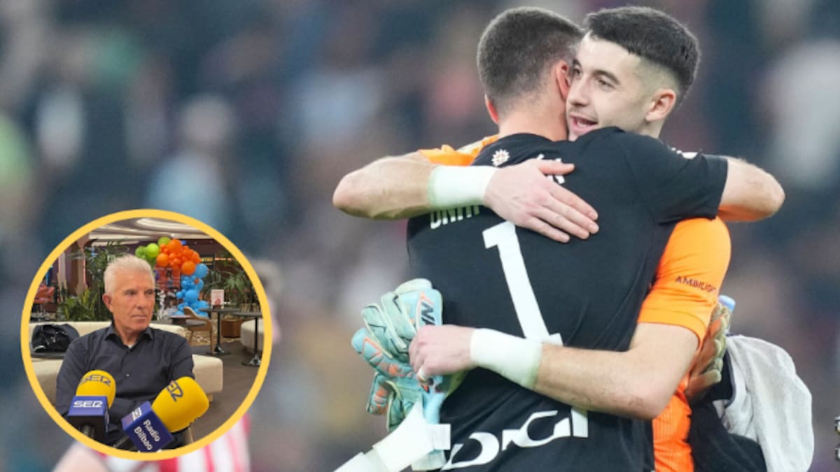 Unai Simón, su 'manita' ante el Barça y el duelo con Joan Garcia por la portería de la selección española: "Que duden a estas alturas de Unai me sorprende y me duele"