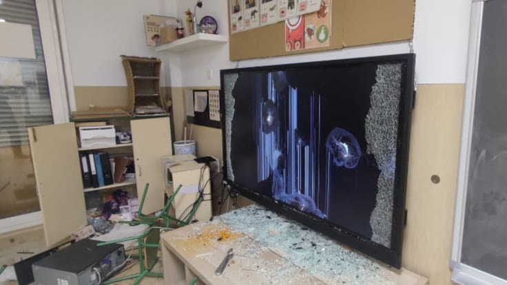 Actos vandálicos en el Colegio de Buztintxuri