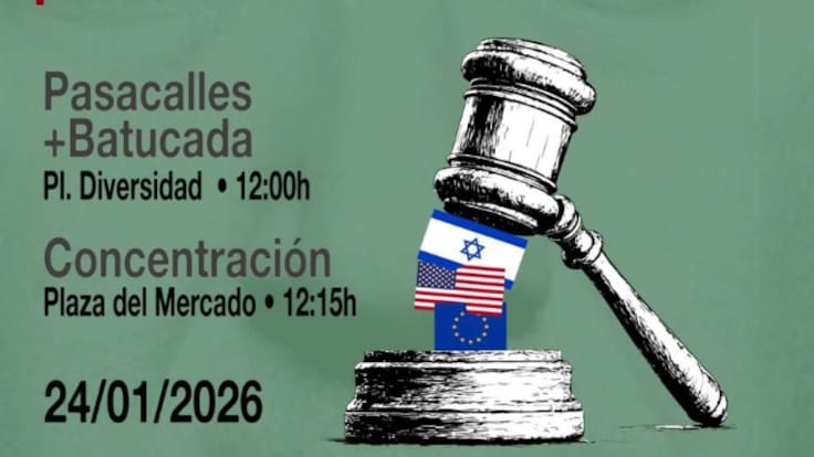Acampada por Palestina impulsa en Logroño un Tribunal Popular para denunciar la impunidad en Gaza (23/01/2026)