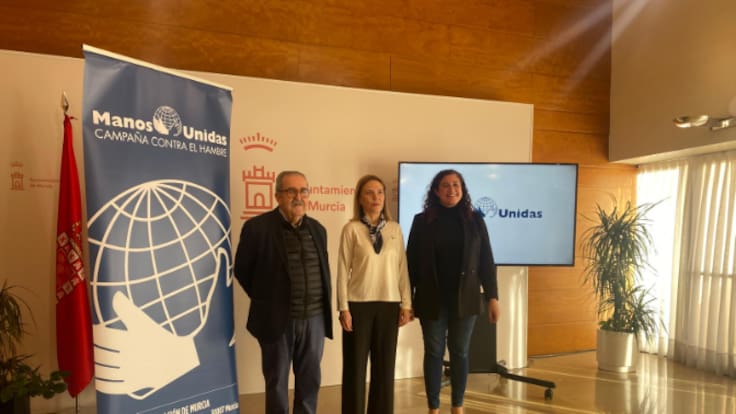 'Declara la guerra al hambre' es la campaña solidaria que Manos Unidas pone en marcha este fin de semana con una recogida de fondos en las parroquias de la Región