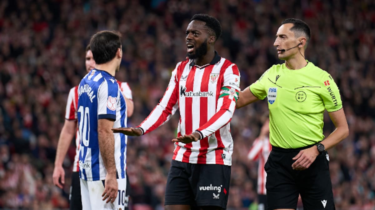 Iñaki Williams desvela lo que les dijo el árbitro sobre el posible penalti de Laporte: "Tiene mucha personalidad"