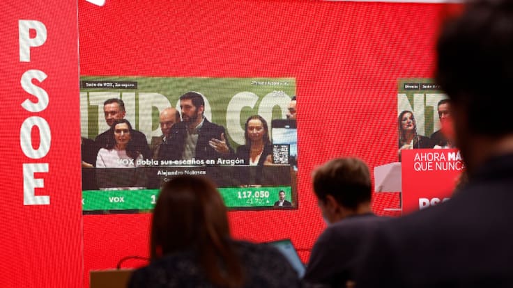 El PSOE descarta abstenerse para evitar que Vox llegue al poder