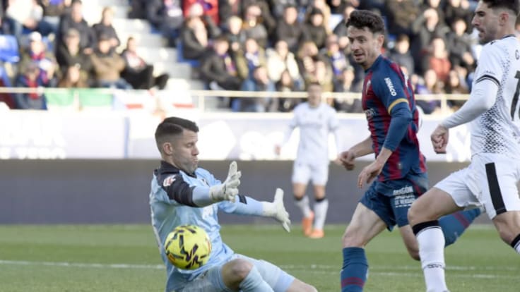 Escucha las declaraciones de Dani Jiménez tras la victoria de la SD Huesca